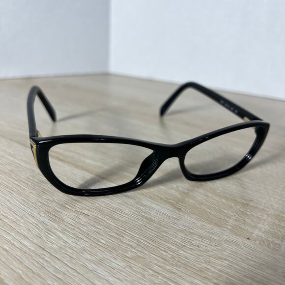 Fendi F977 001 Sunglasses Frames Only Glossy Black Gold 54-14-135 Italy main image 8